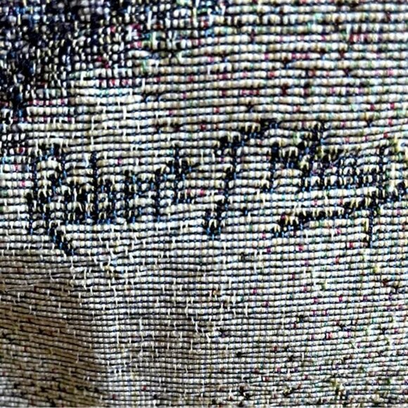 PILLOW Bearded Collie artist Robert May no tags EUC solid black back 14”x16” - Picture 5 of 7